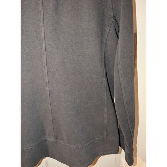 Lululemon Athletica Womens 4 Black Ribbed Jacket Asymmetrical Zip Cowl Collar - Picture 13 of 13